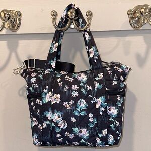 Vera Bradley Navy Garden Multi-Strap Tote